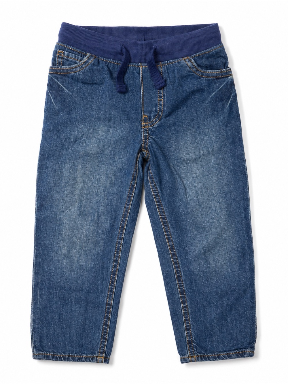 Carter's Navy-Waist Blue Denim Joggers